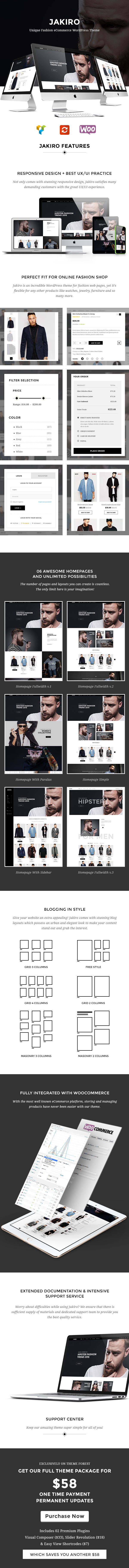 Jakiro - Unique Fashion Shop WordPress Theme