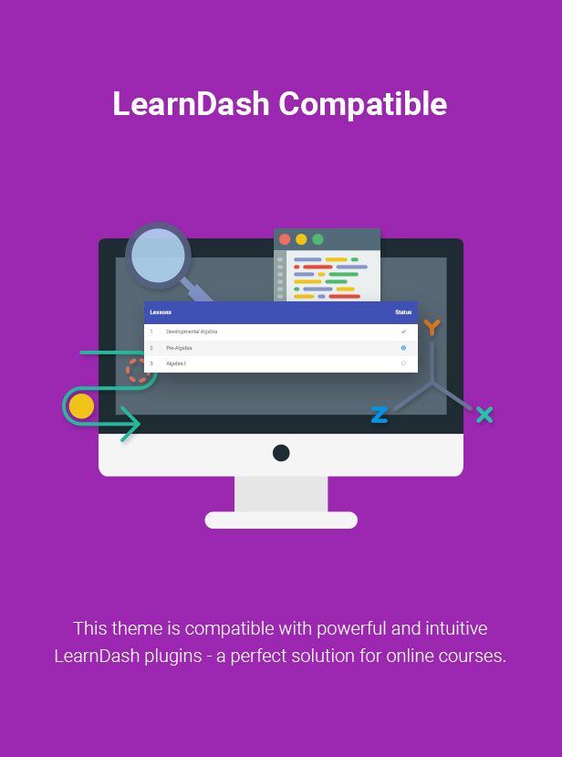 learndash compatibility for wordpress theme